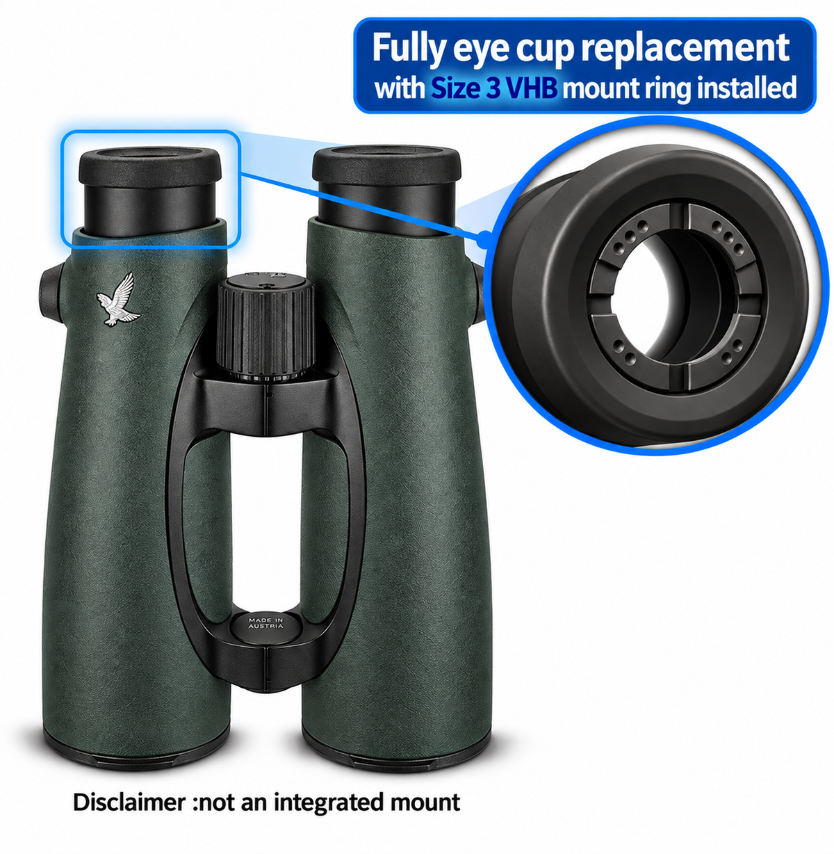 Binoculars with smartphone adapter